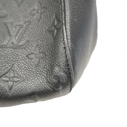 Louis Vuitton Montaigne, Black, Leather, handbag