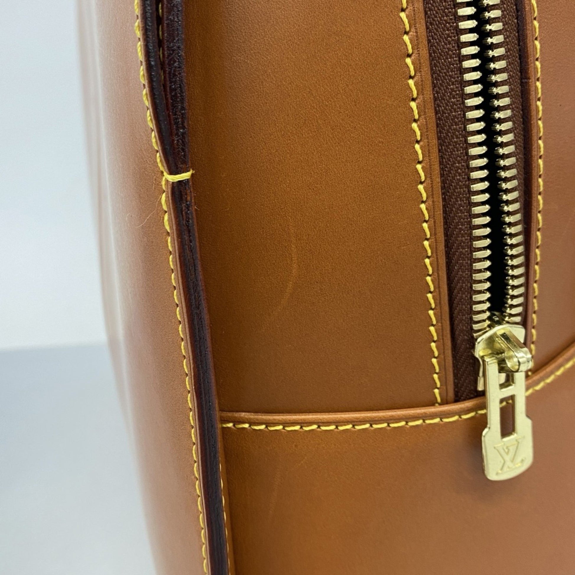 Louis Vuitton Negev, Brown, Leather, handbag
