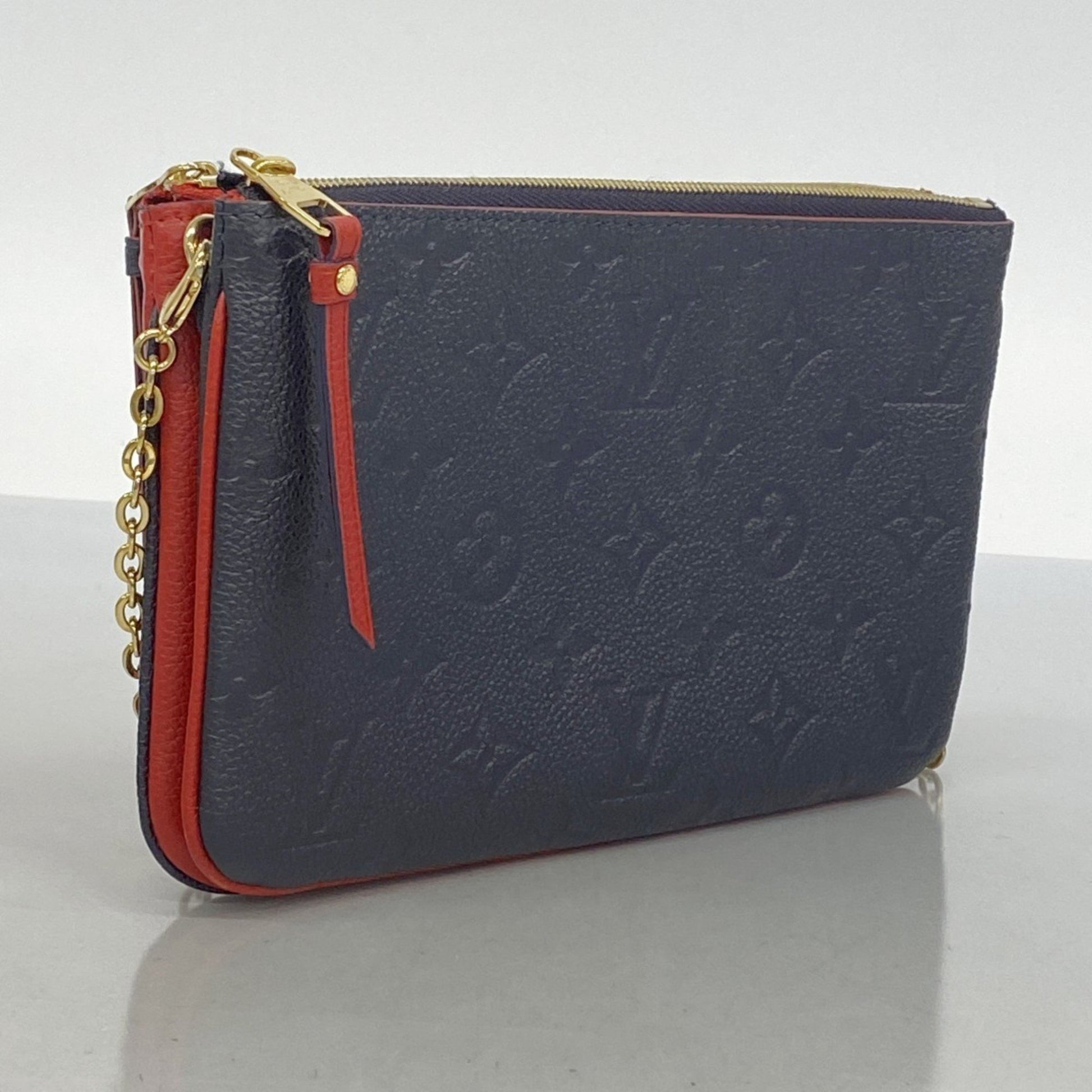 Louis Vuitton Double Zip, Red, Leather, shoulder