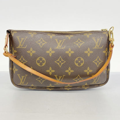Louis Vuitton Pochette Accessoire, Brown, Canvas, clutch