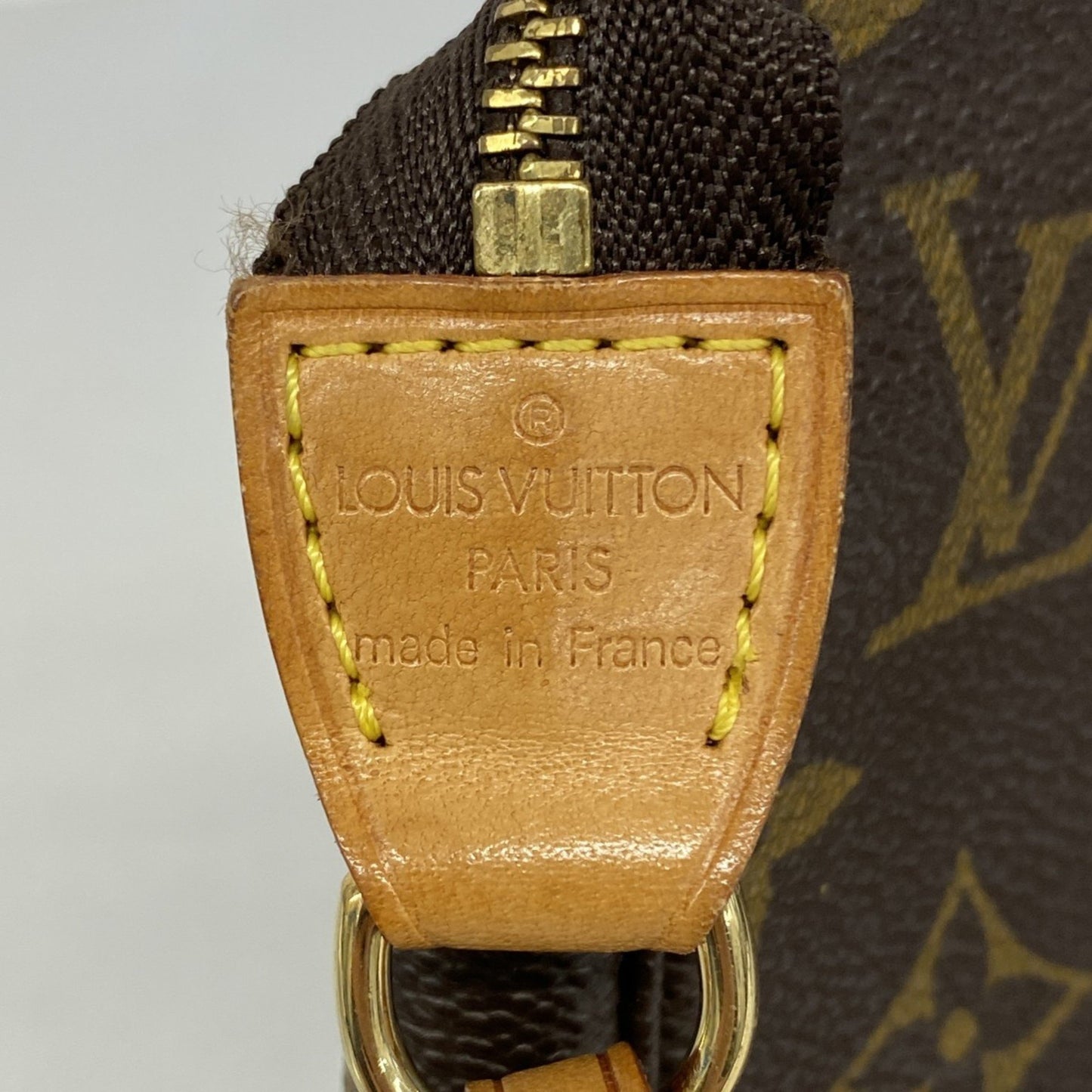 Louis Vuitton Pochette Accessoire, Brown, Canvas, clutch