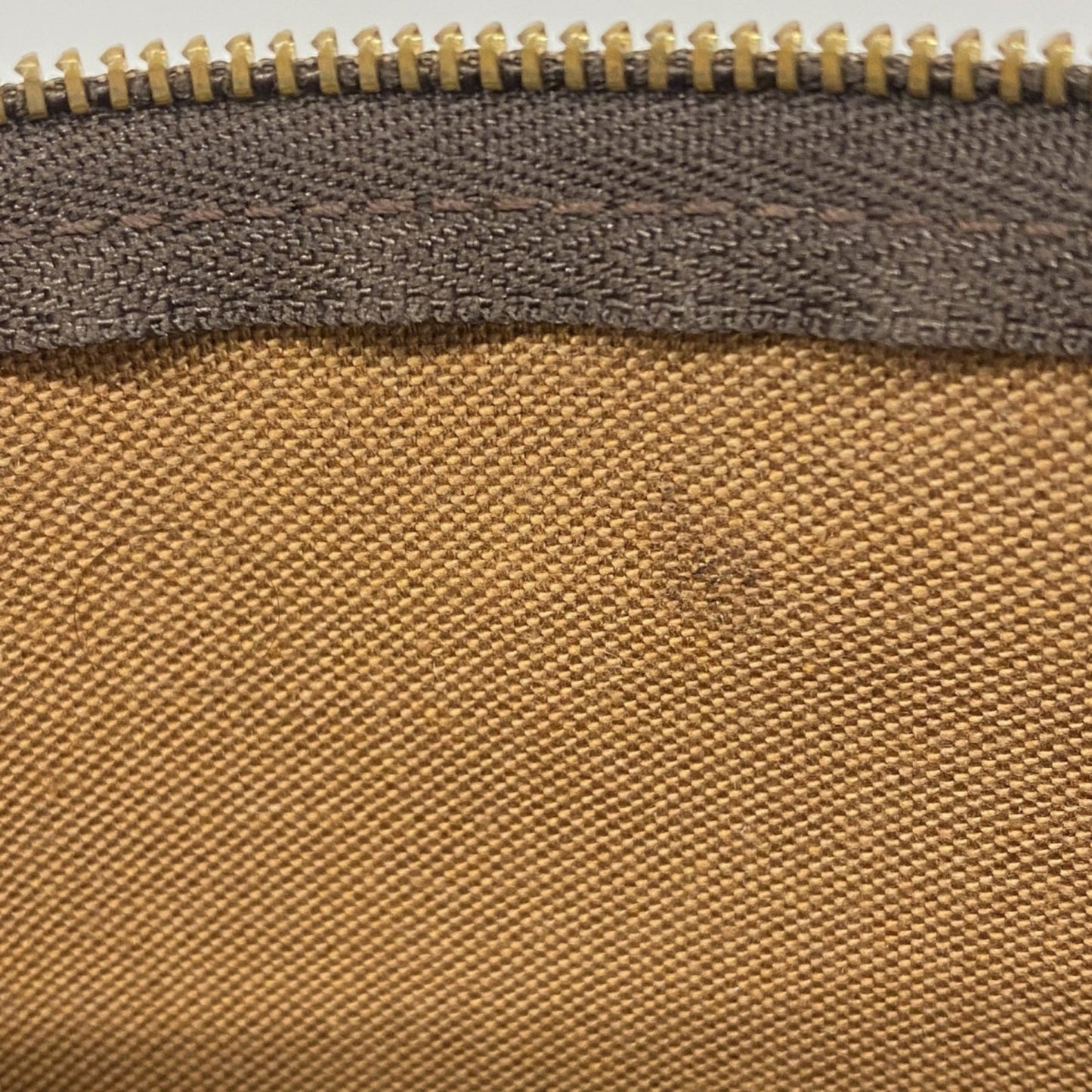 Louis Vuitton Pochette Accessoire, Brown, Canvas, clutch