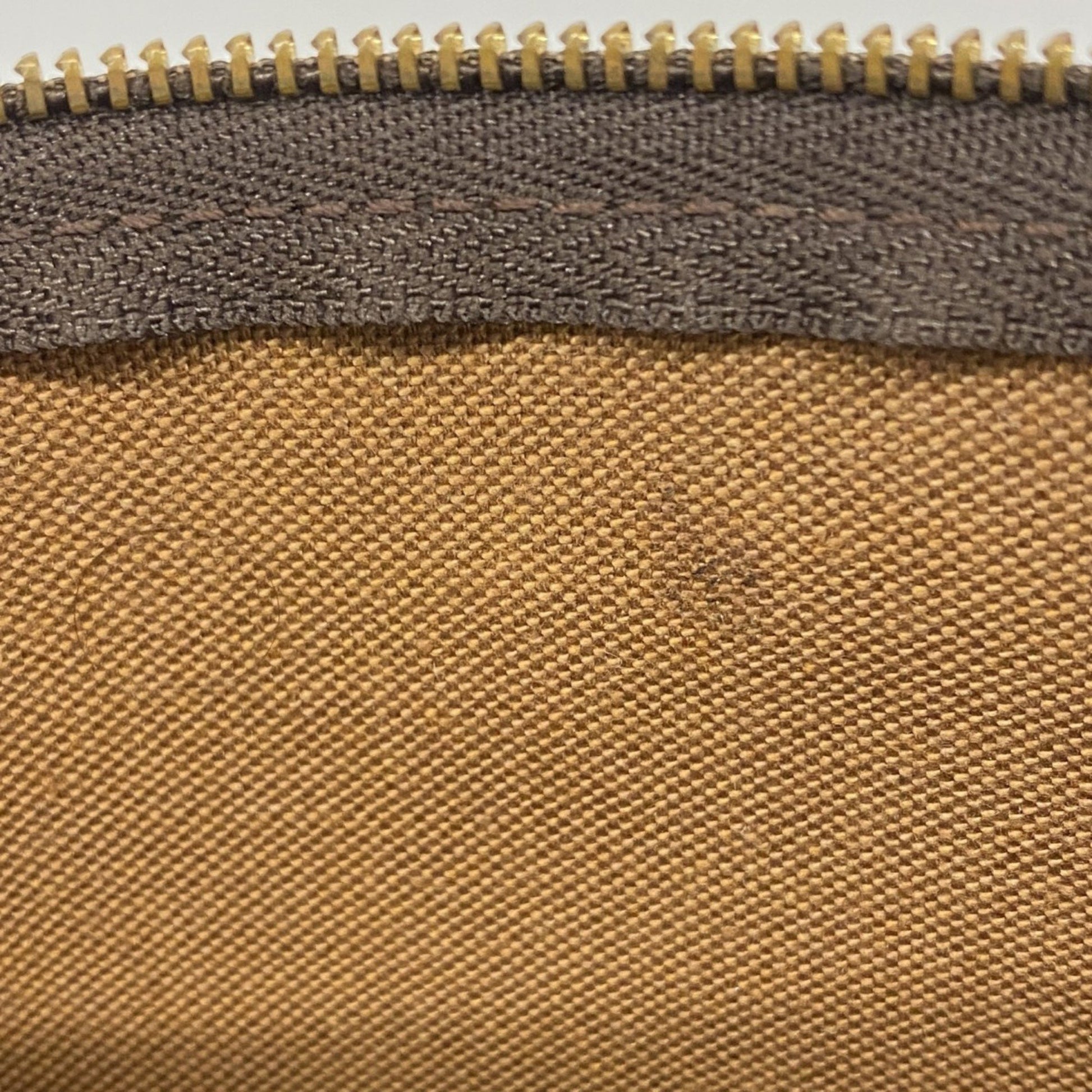 Louis Vuitton Pochette Accessoire, Brown, Canvas, clutch