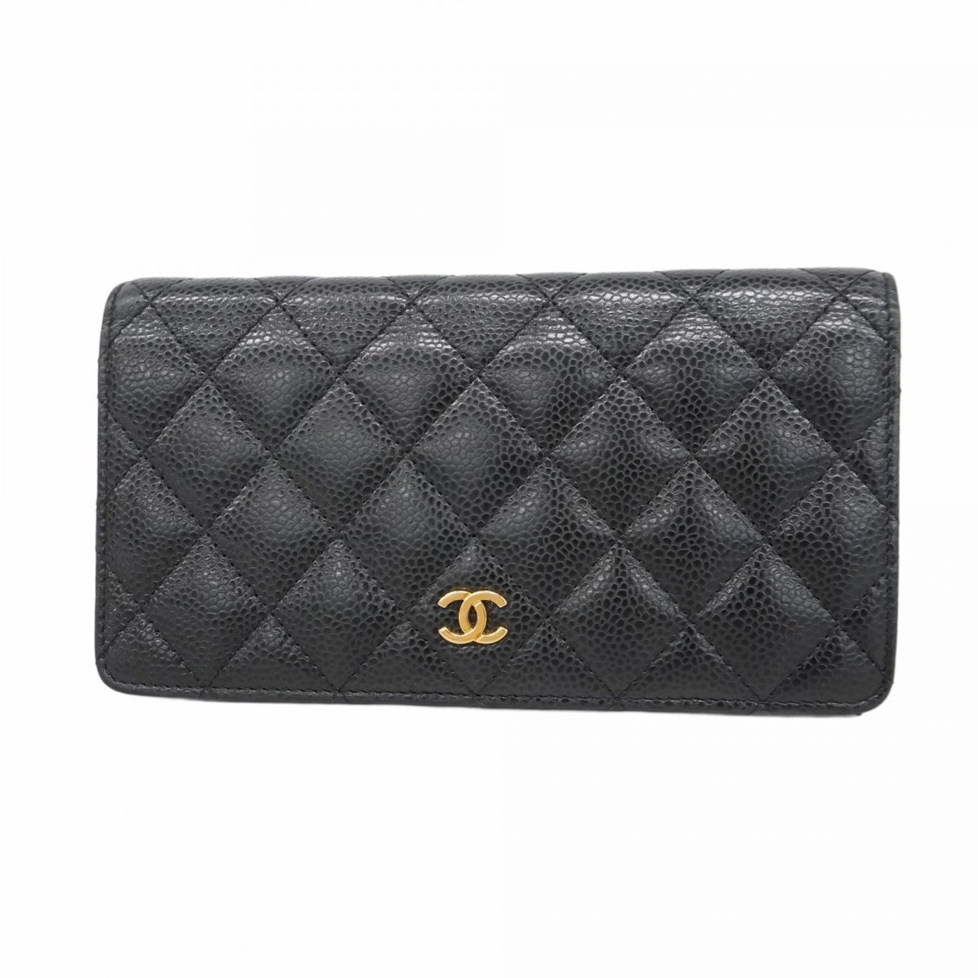 Chanel Porte monnaie, Black, Leather, wallet