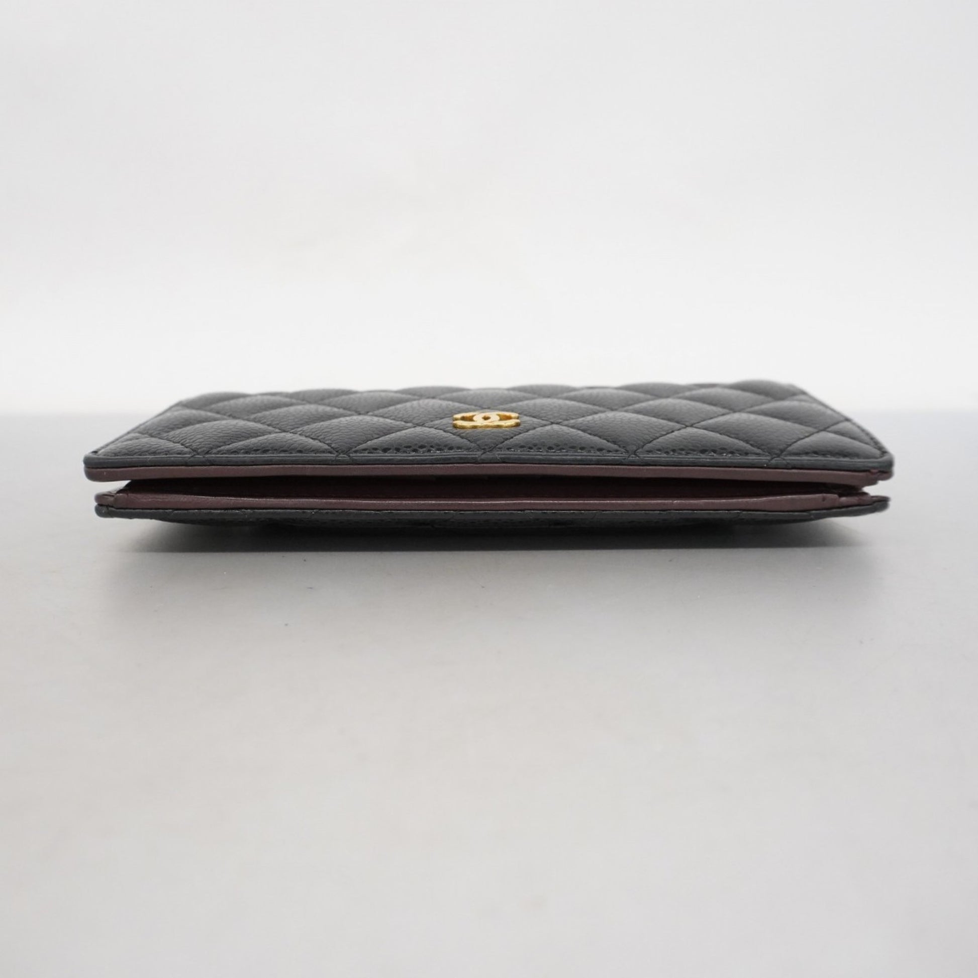 Chanel Porte monnaie, Black, Leather, wallet