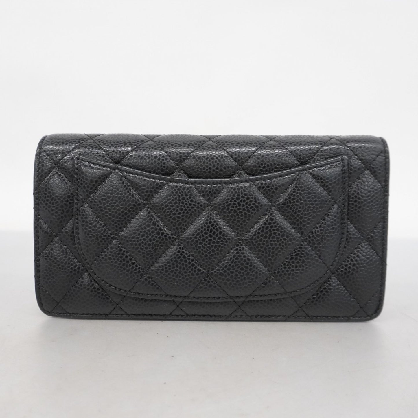 Chanel Porte monnaie, Black, Leather, wallet