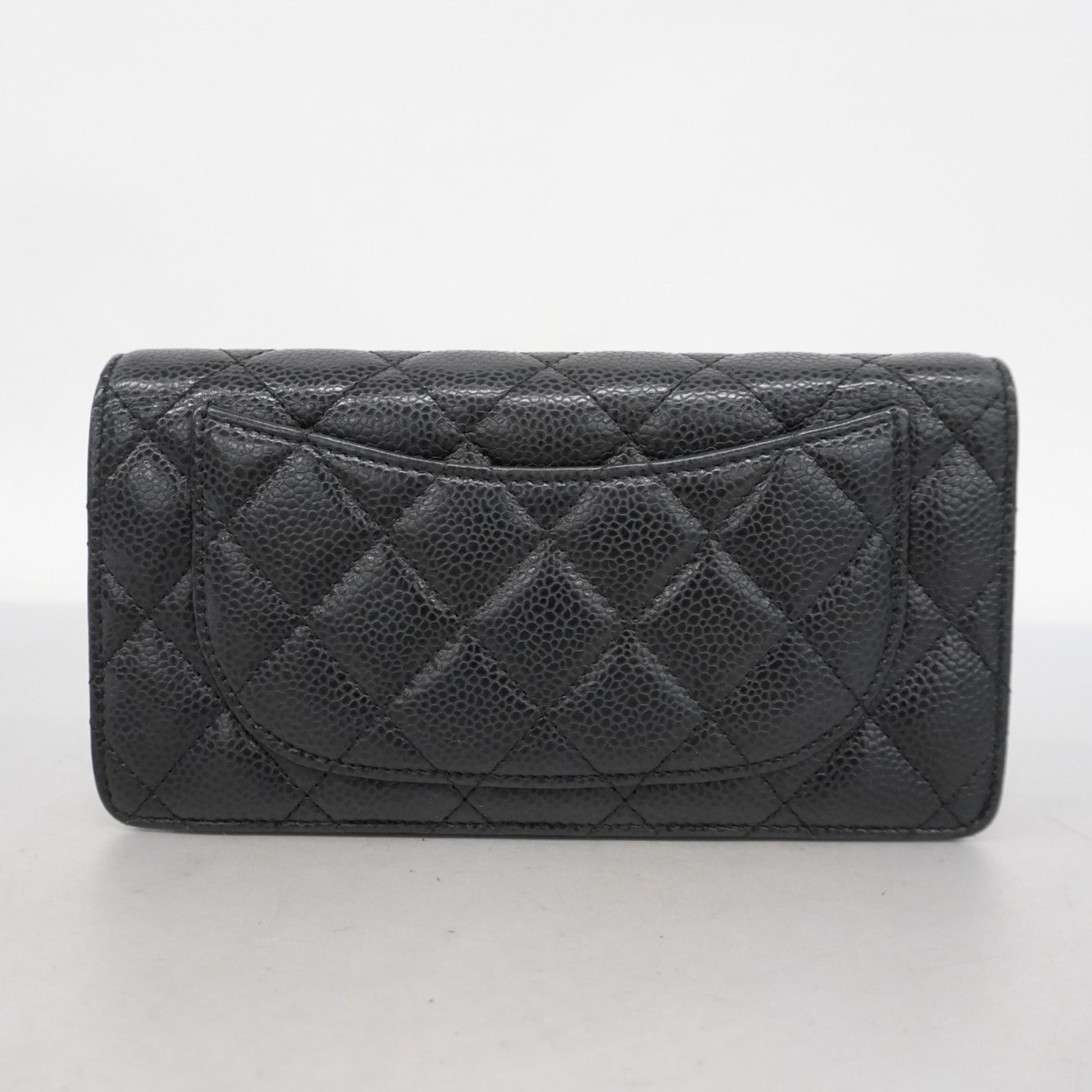 Chanel Porte monnaie, Black, Leather, wallet