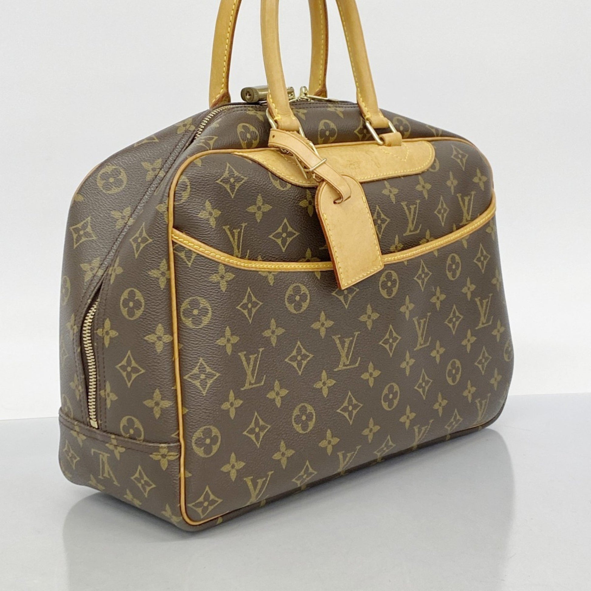 Louis Vuitton Deauville, Brown, Canvas, handbag