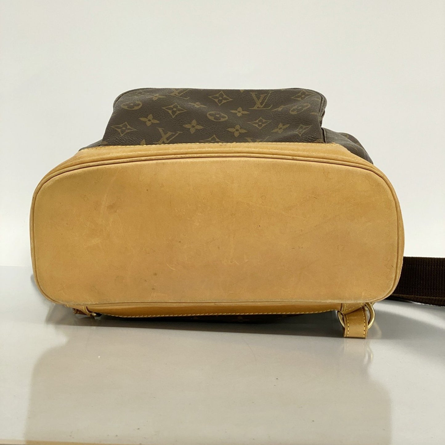 Louis Vuitton Montsouris GM, Brown, Canvas, backpack