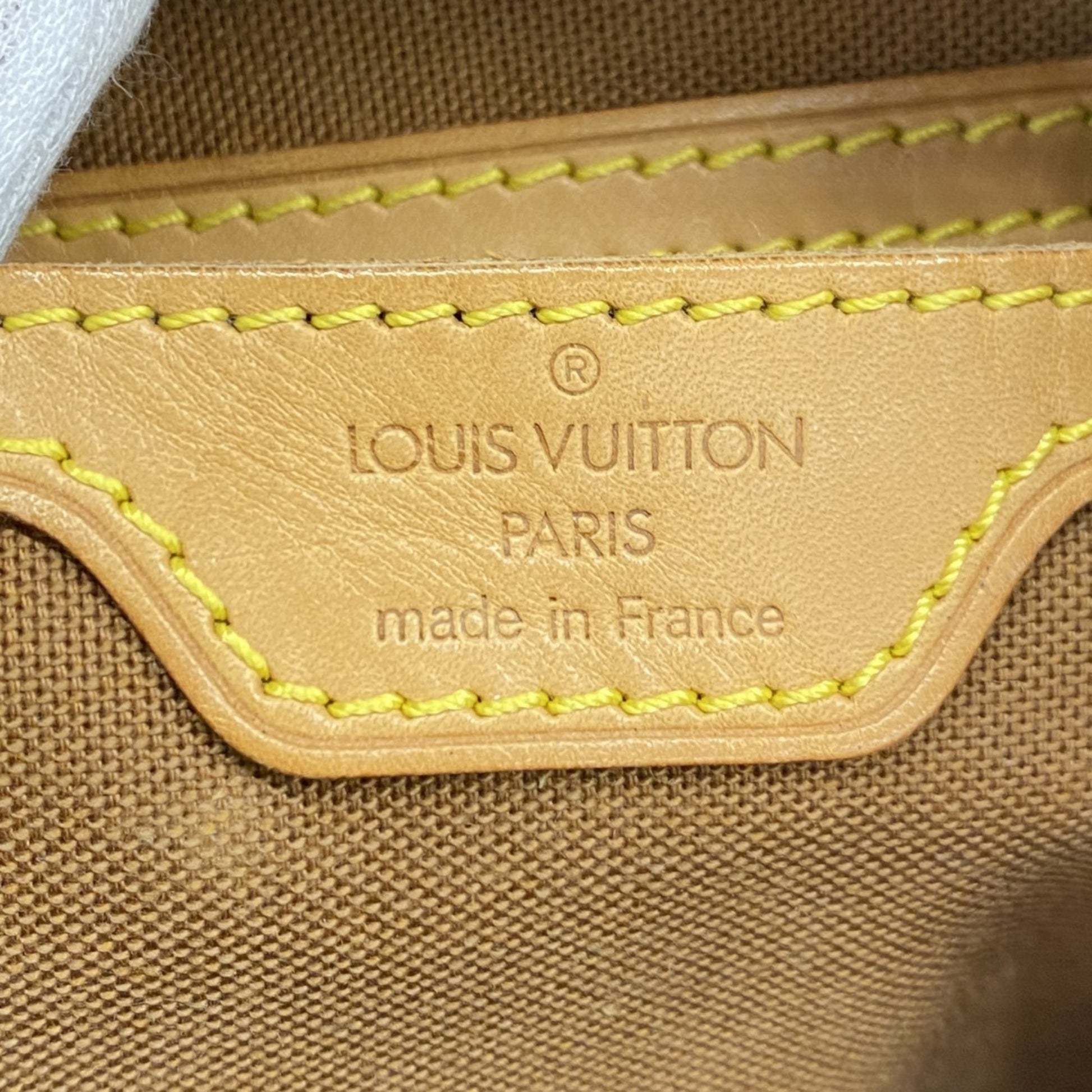 Louis Vuitton Montsouris GM, Brown, Canvas, backpack