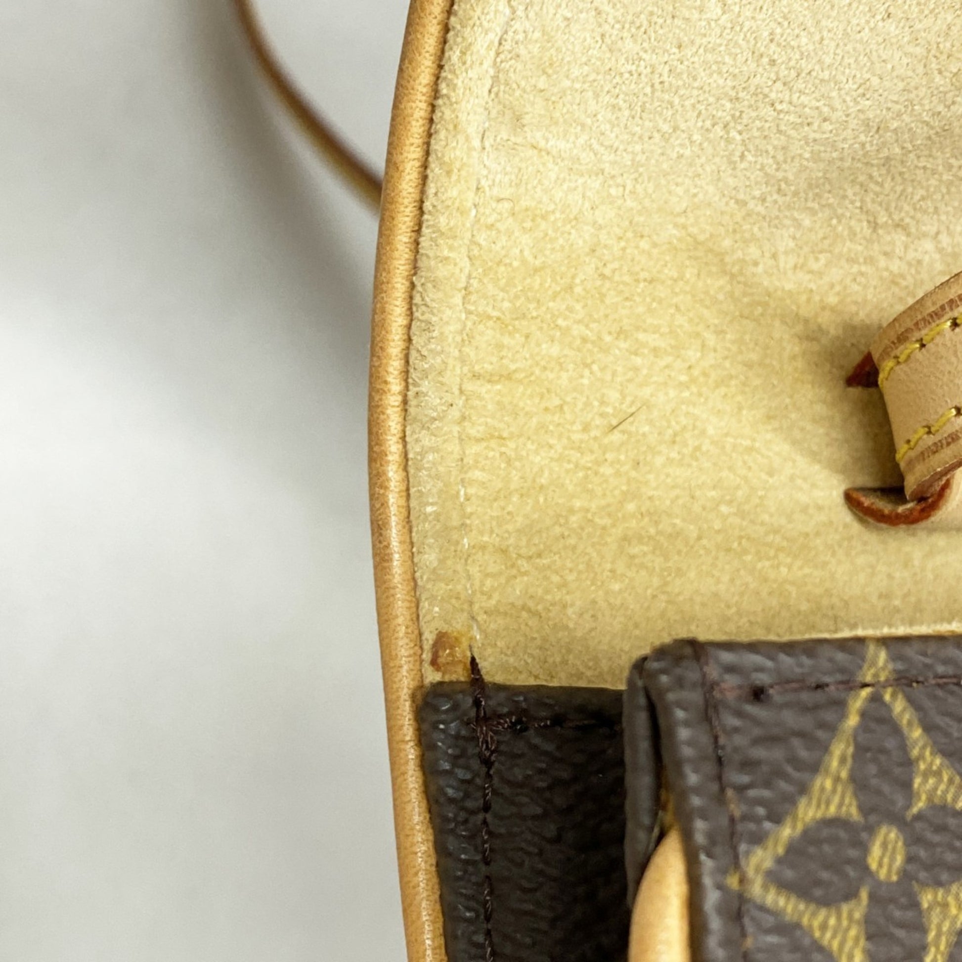 Louis Vuitton Pochette twin, Brown, Canvas, shoulder