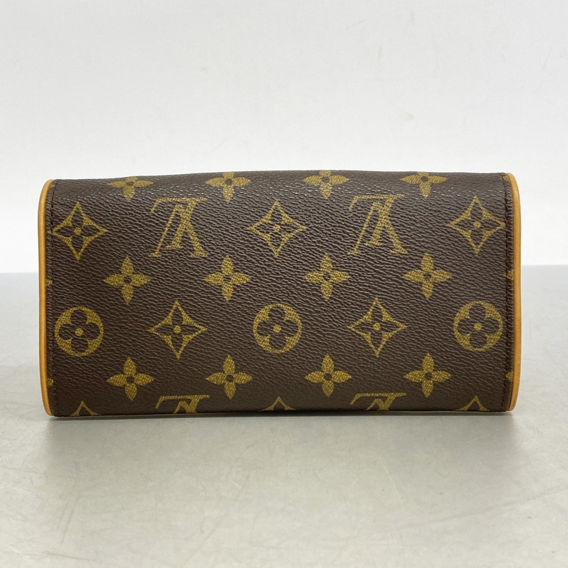 Louis Vuitton Pochette twin, Brown, Canvas, shoulder