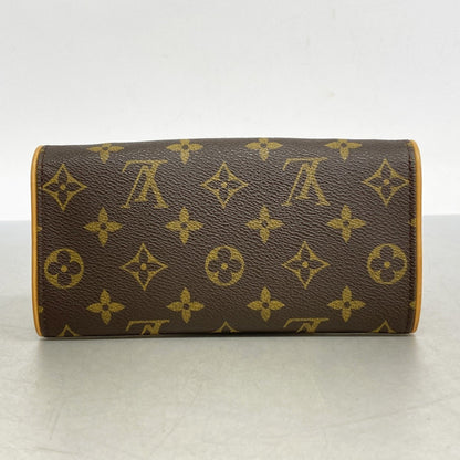 Louis Vuitton Pochette twin, Brown, Canvas, shoulder