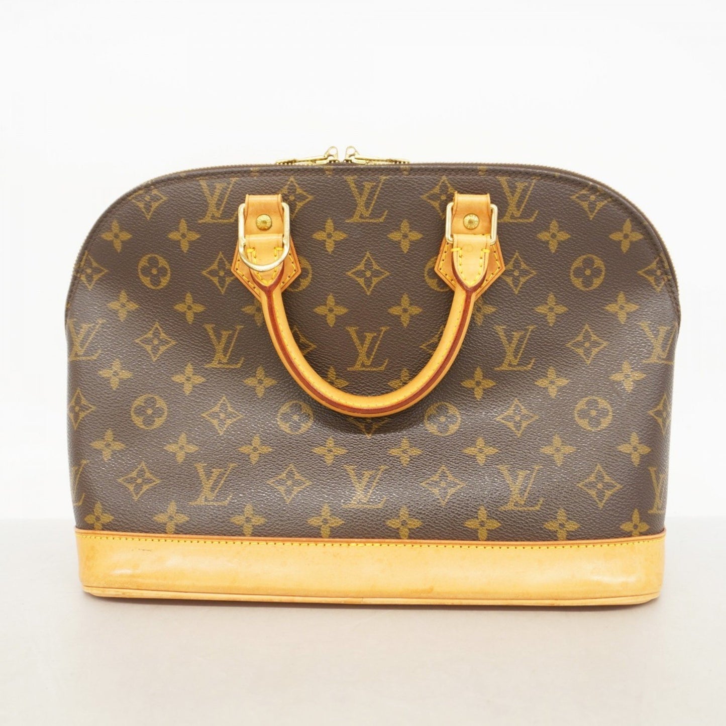 Louis Vuitton Alma, Brown, Canvas, handbag