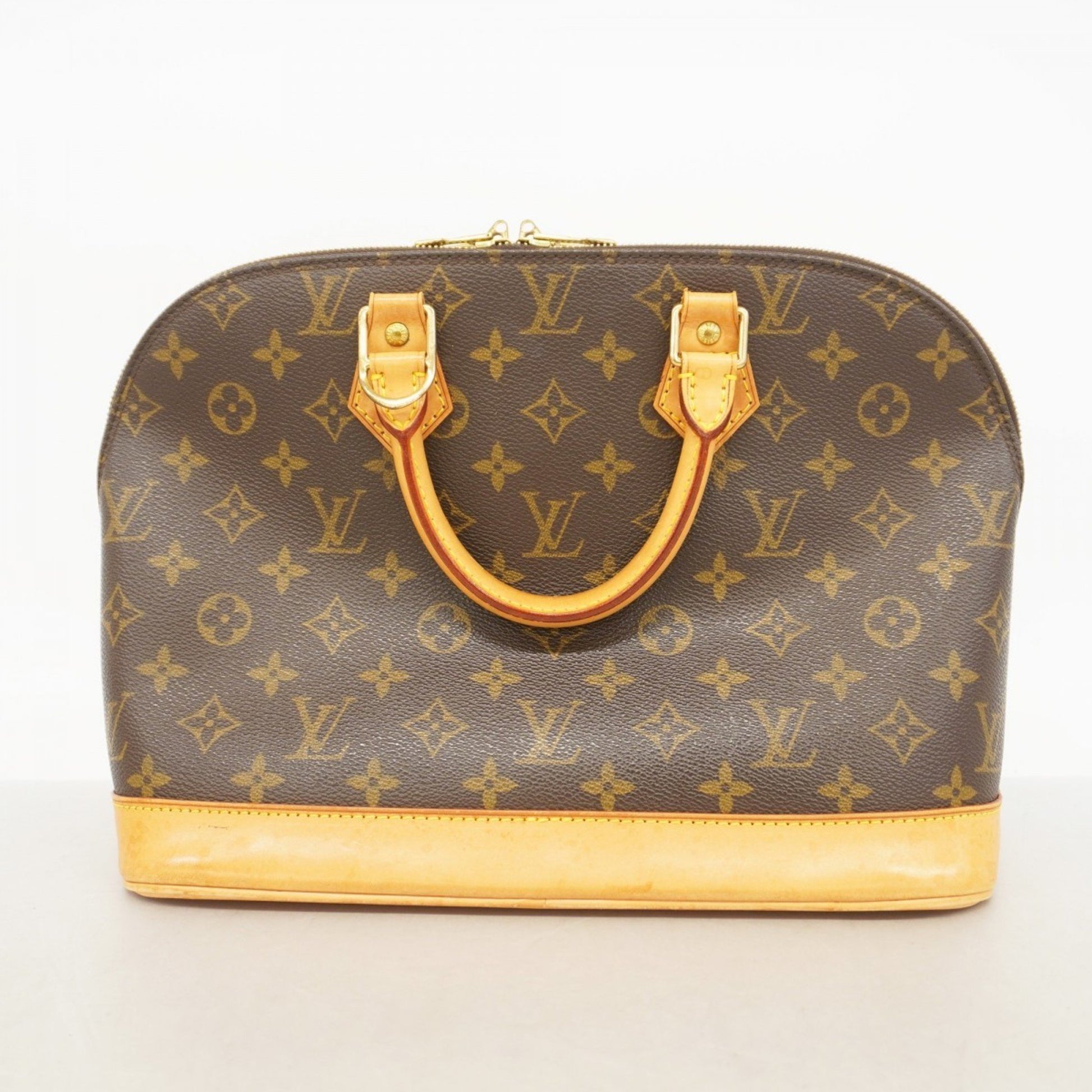 Louis Vuitton Alma, Brown, Canvas, handbag