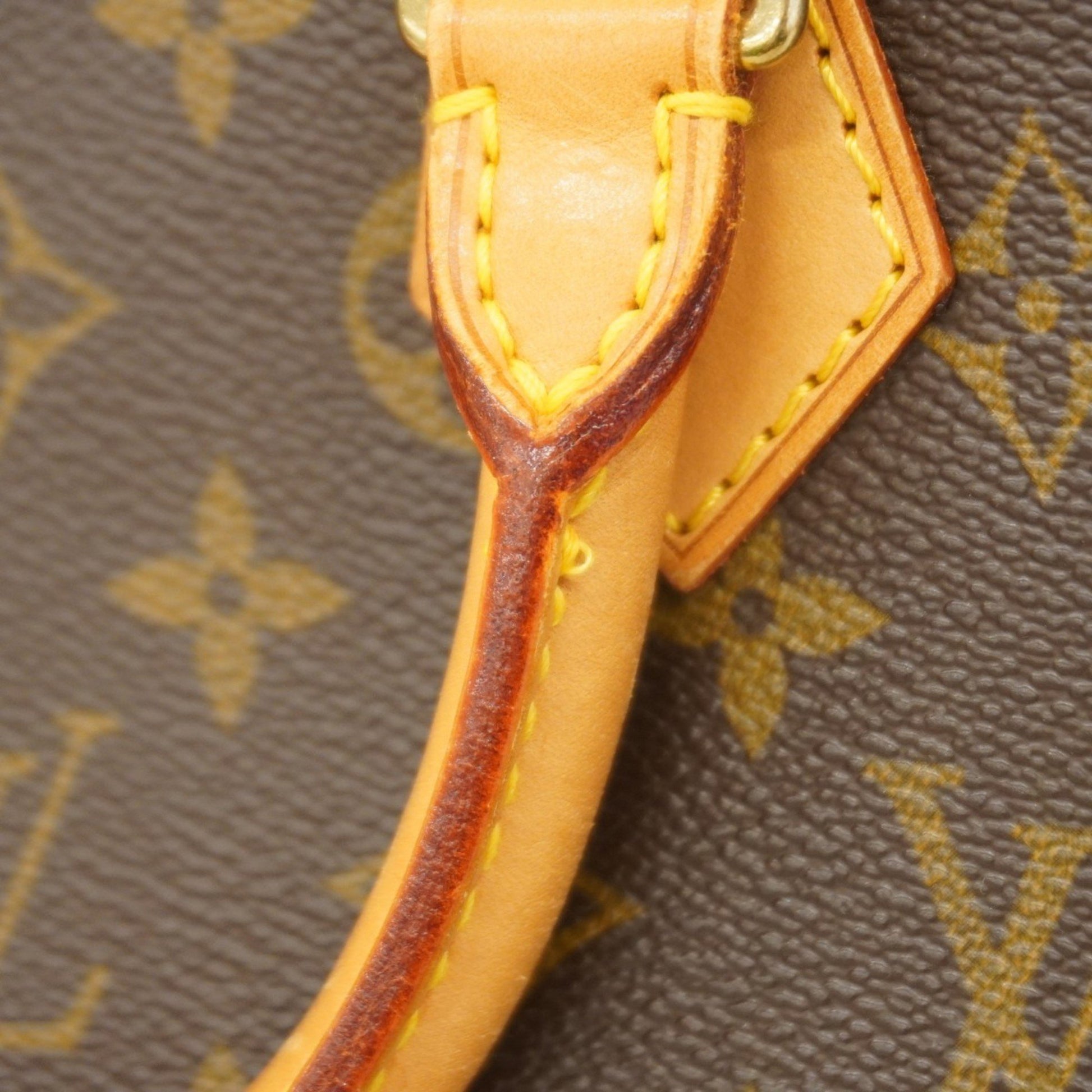 Louis Vuitton Alma, Brown, Canvas, handbag