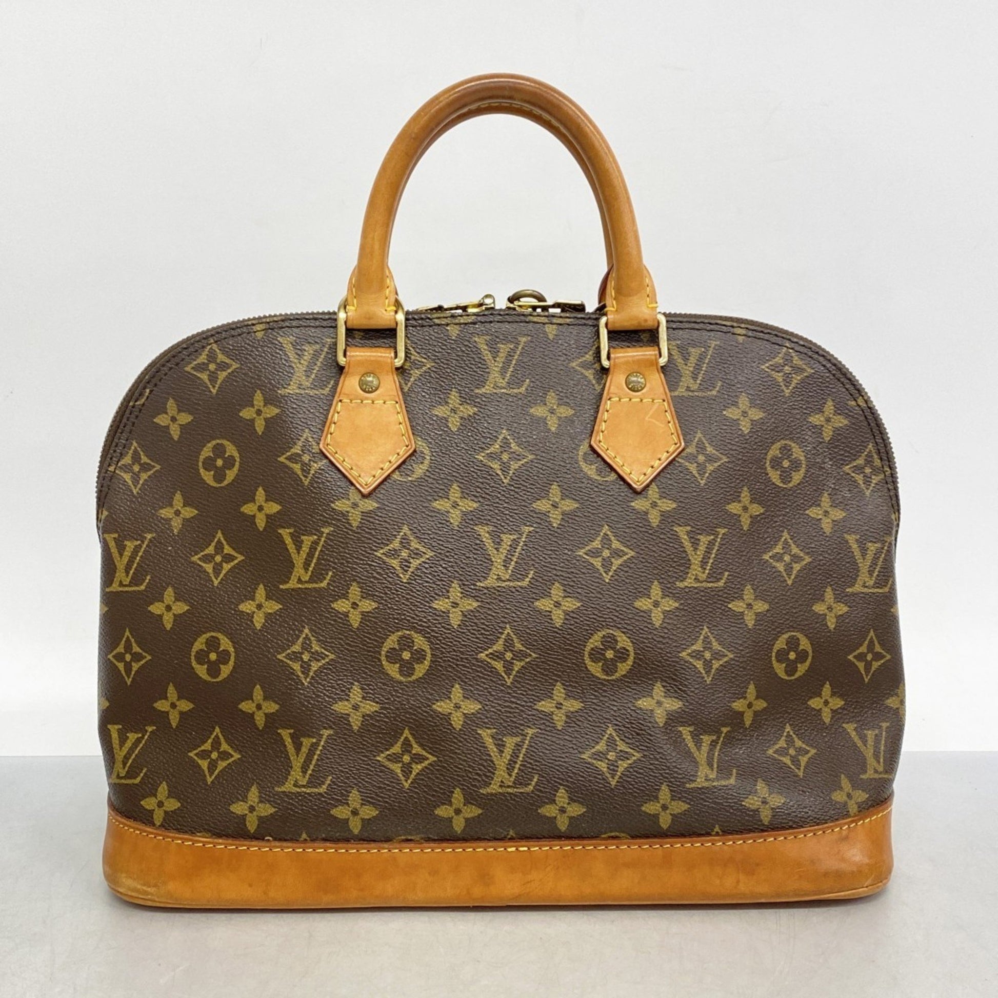 Louis Vuitton Alma, Brown, Canvas, handbag