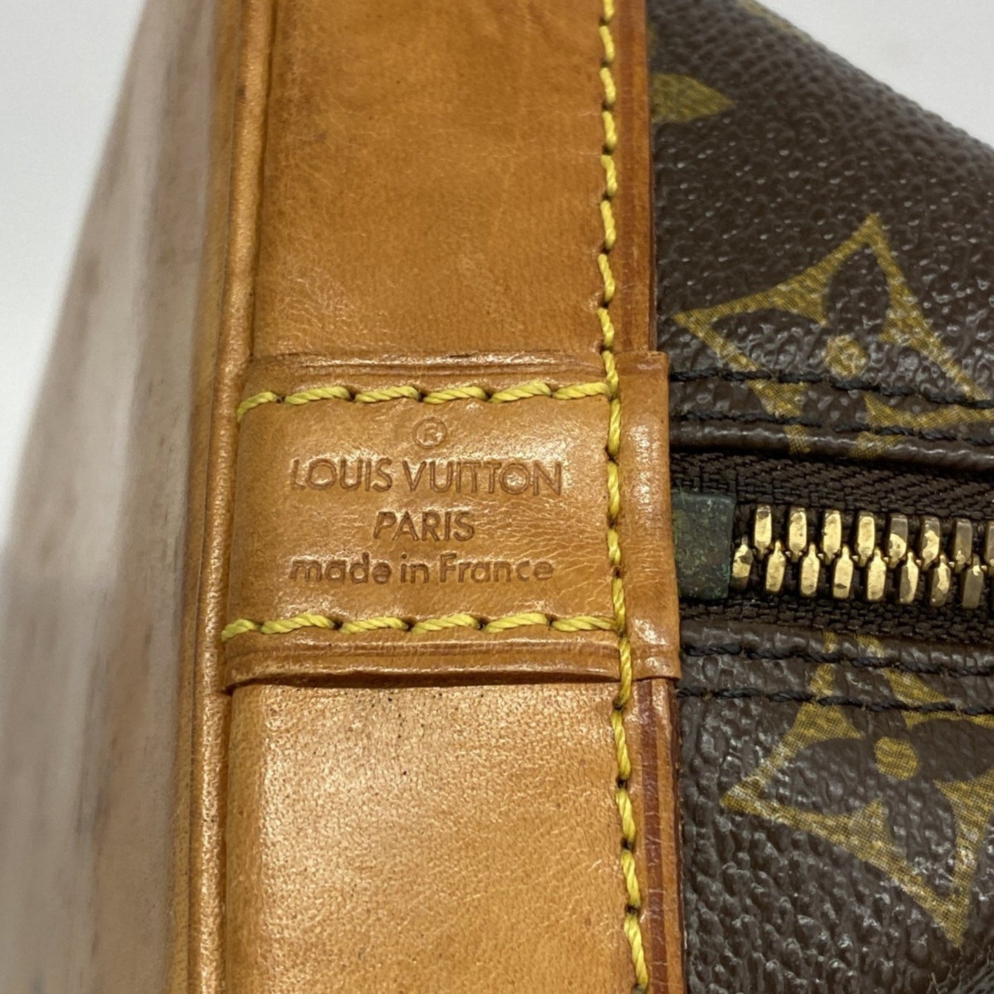 Louis Vuitton Alma, Brown, Canvas, handbag