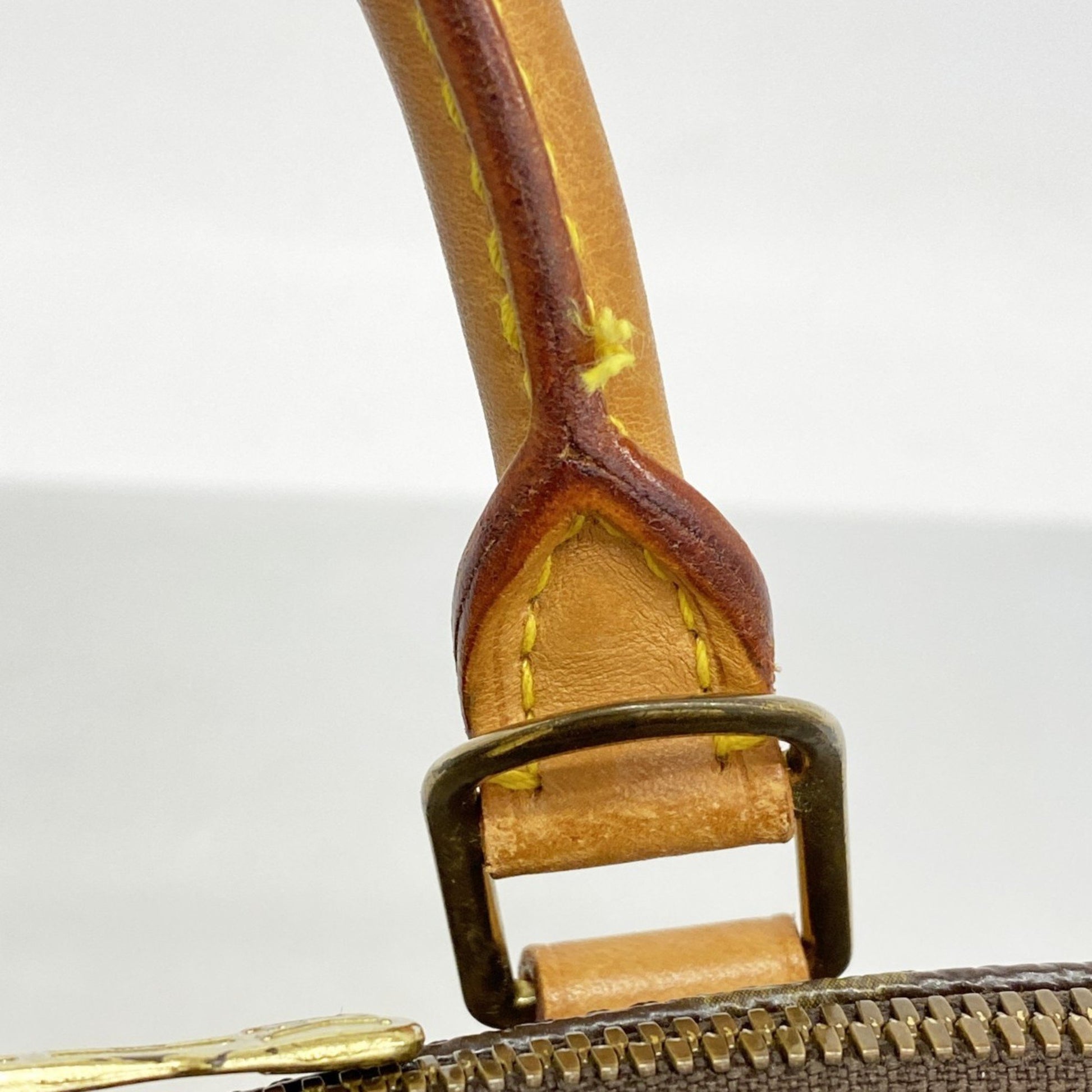 Louis Vuitton Alma, Brown, Canvas, handbag