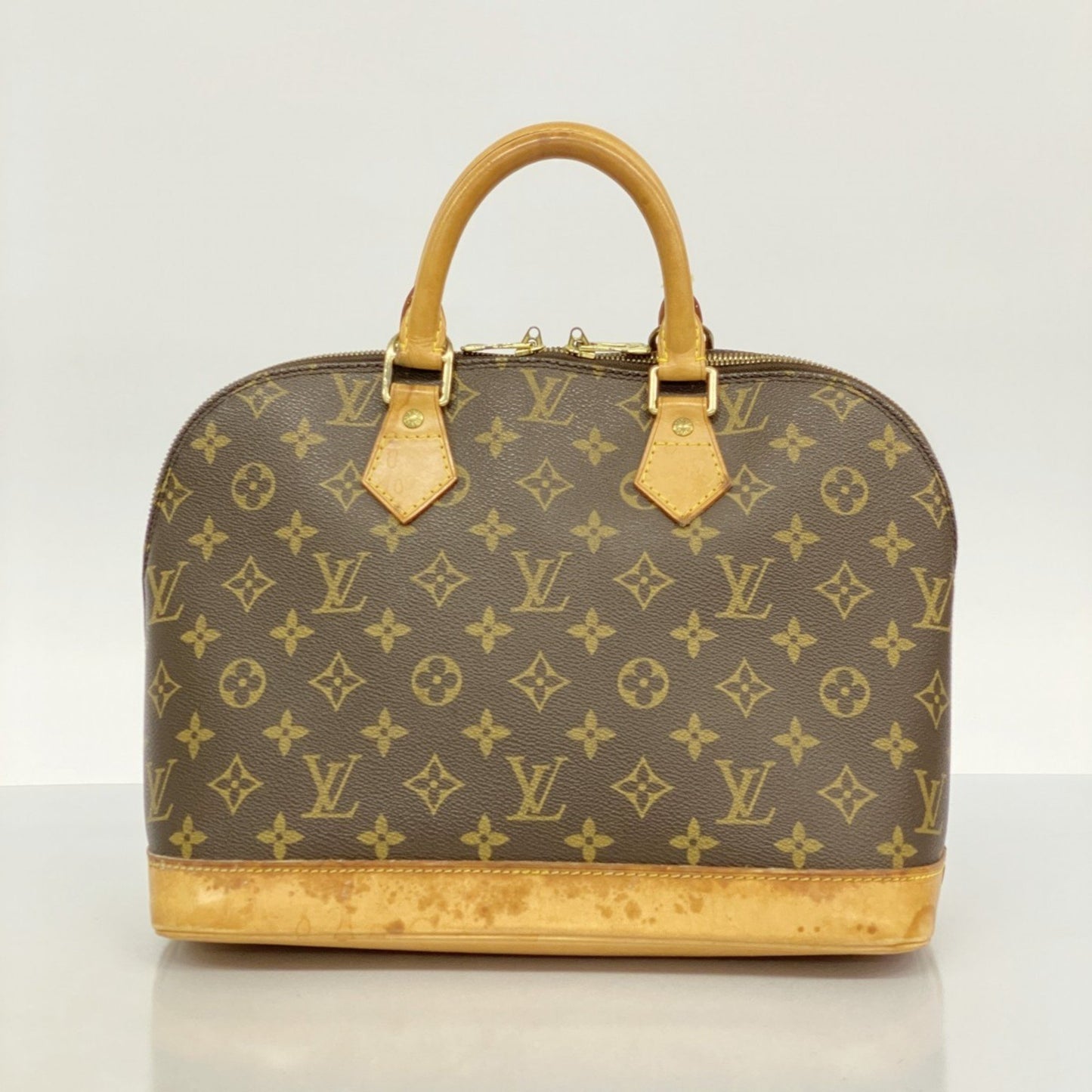 Louis Vuitton Alma, Brown, Canvas, handbag