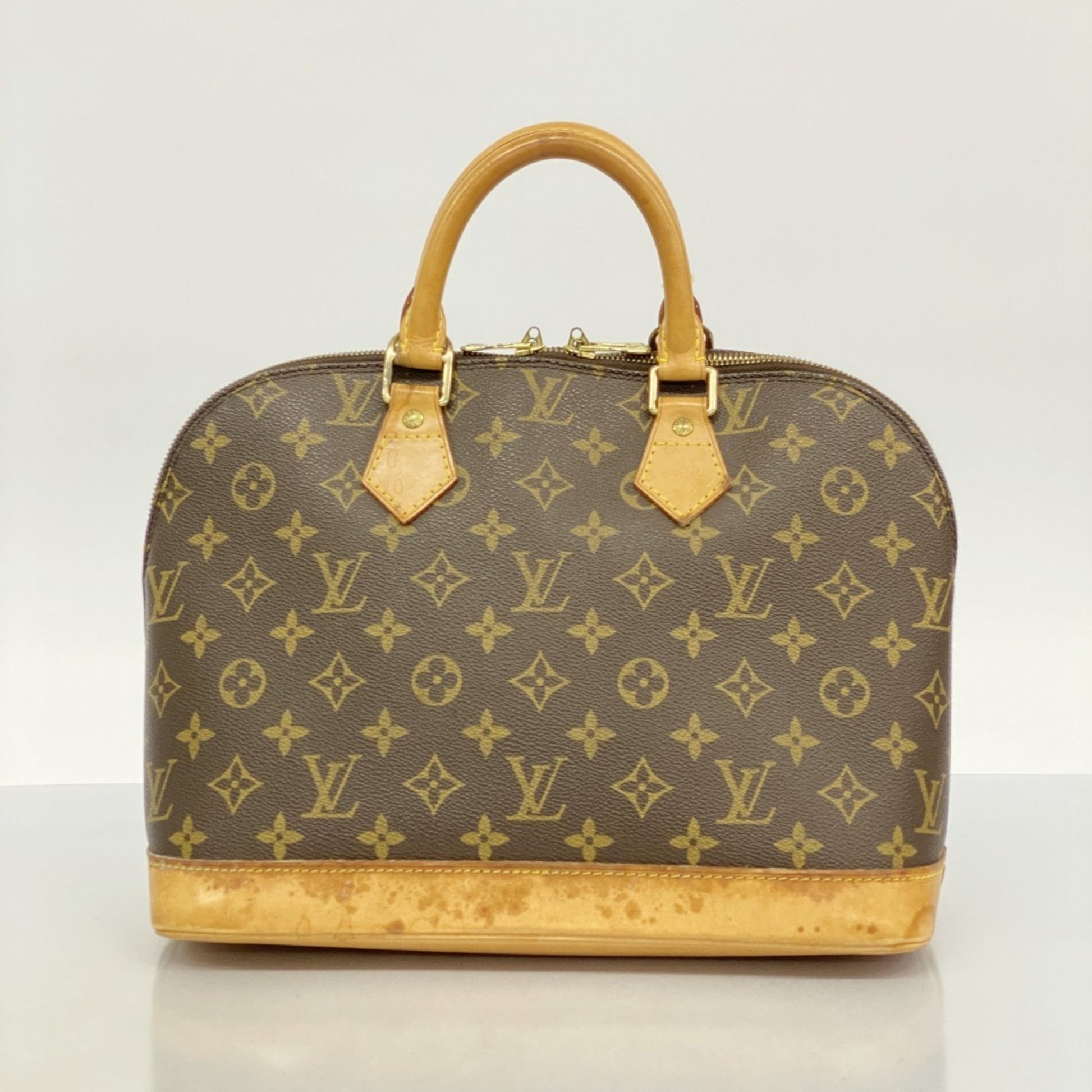 Louis Vuitton Alma, Brown, Canvas, handbag