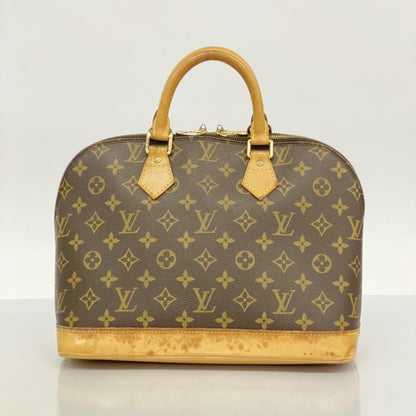 Louis Vuitton Alma, Brown, Canvas, handbag