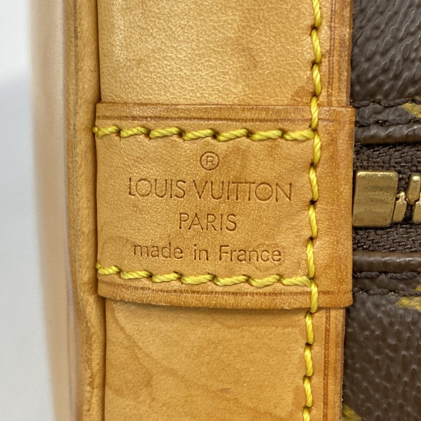 Louis Vuitton Alma, Brown, Canvas, handbag