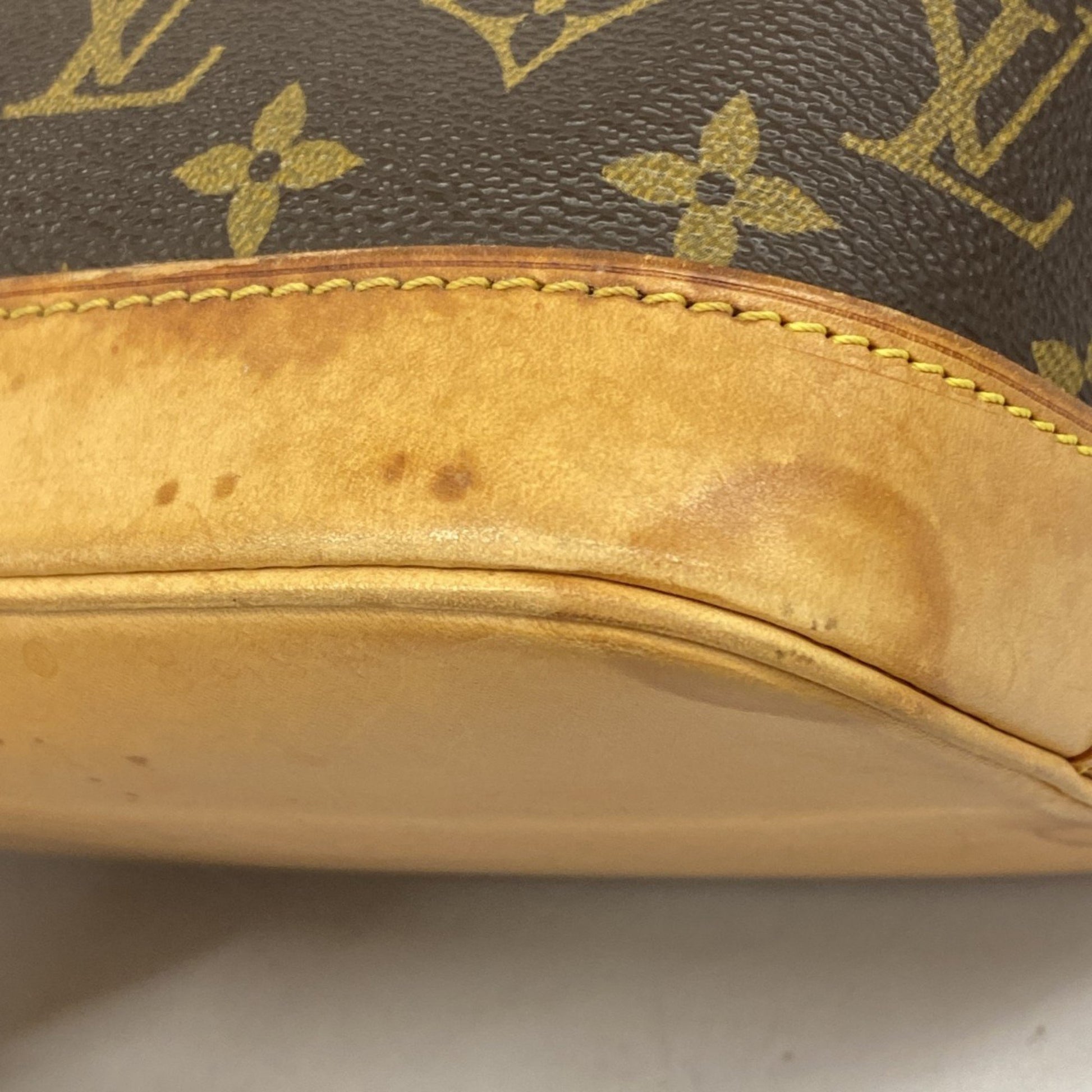 Louis Vuitton Alma, Brown, Canvas, handbag