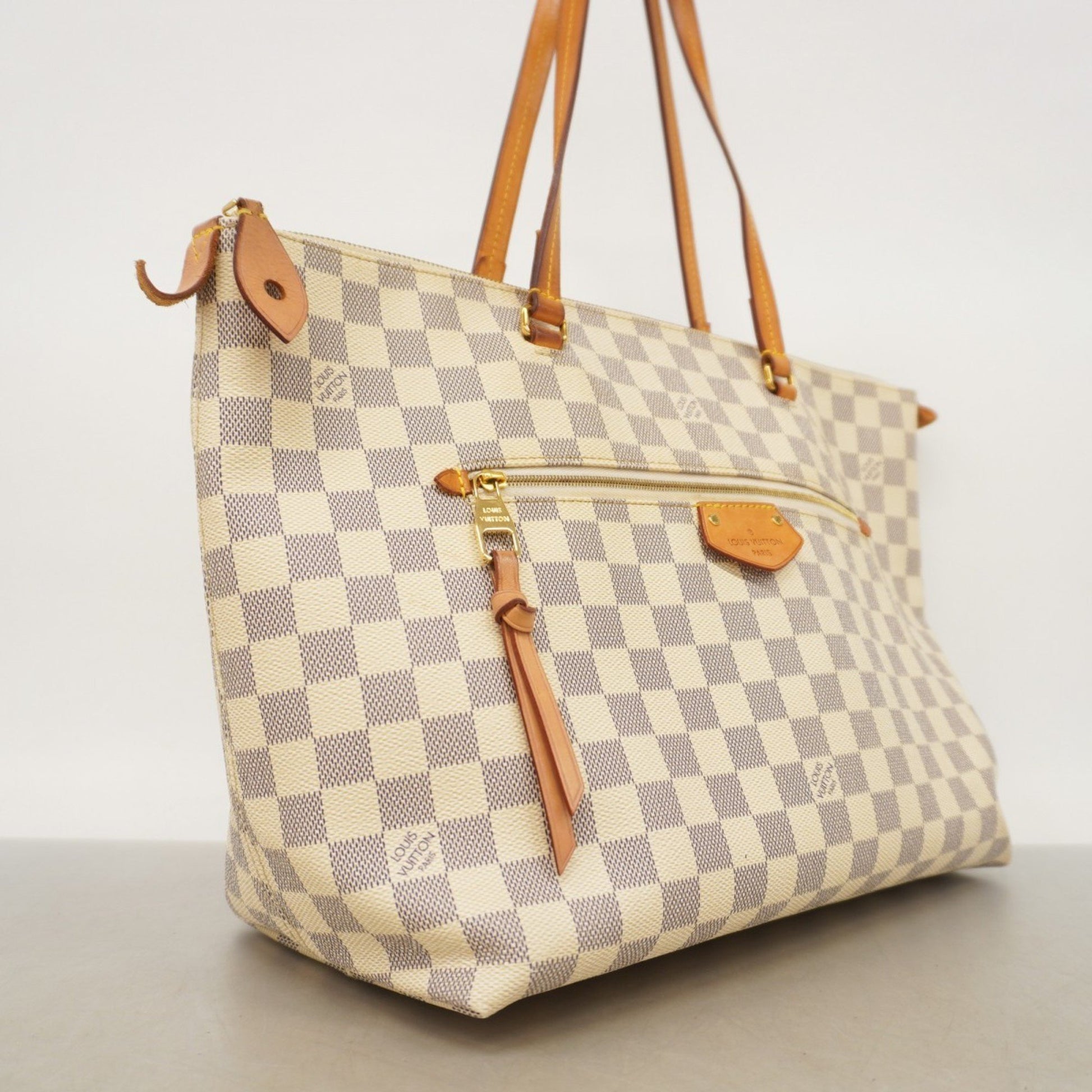 Louis Vuitton Lena PM, White, Canvas, tote