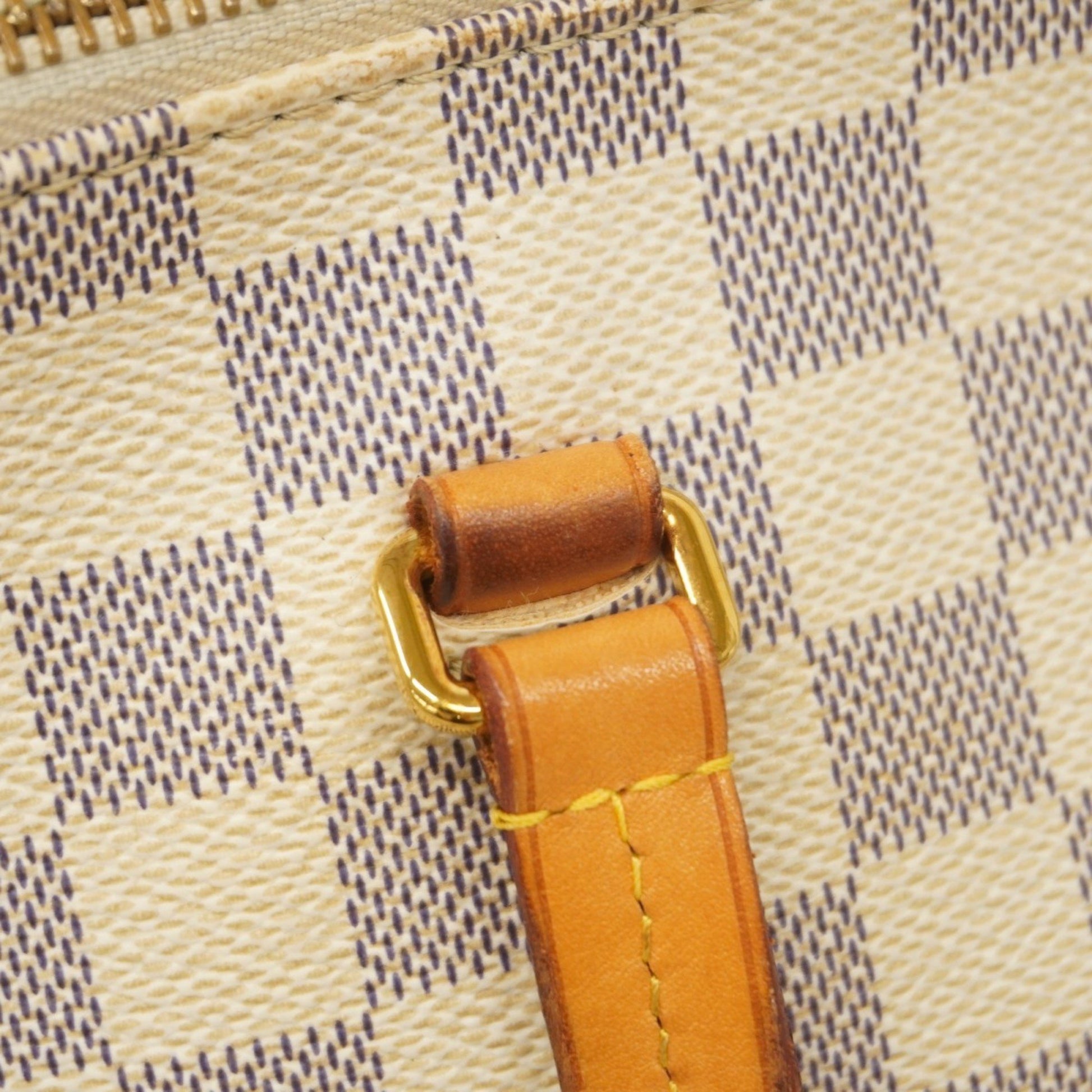 Louis Vuitton Lena PM, White, Canvas, tote