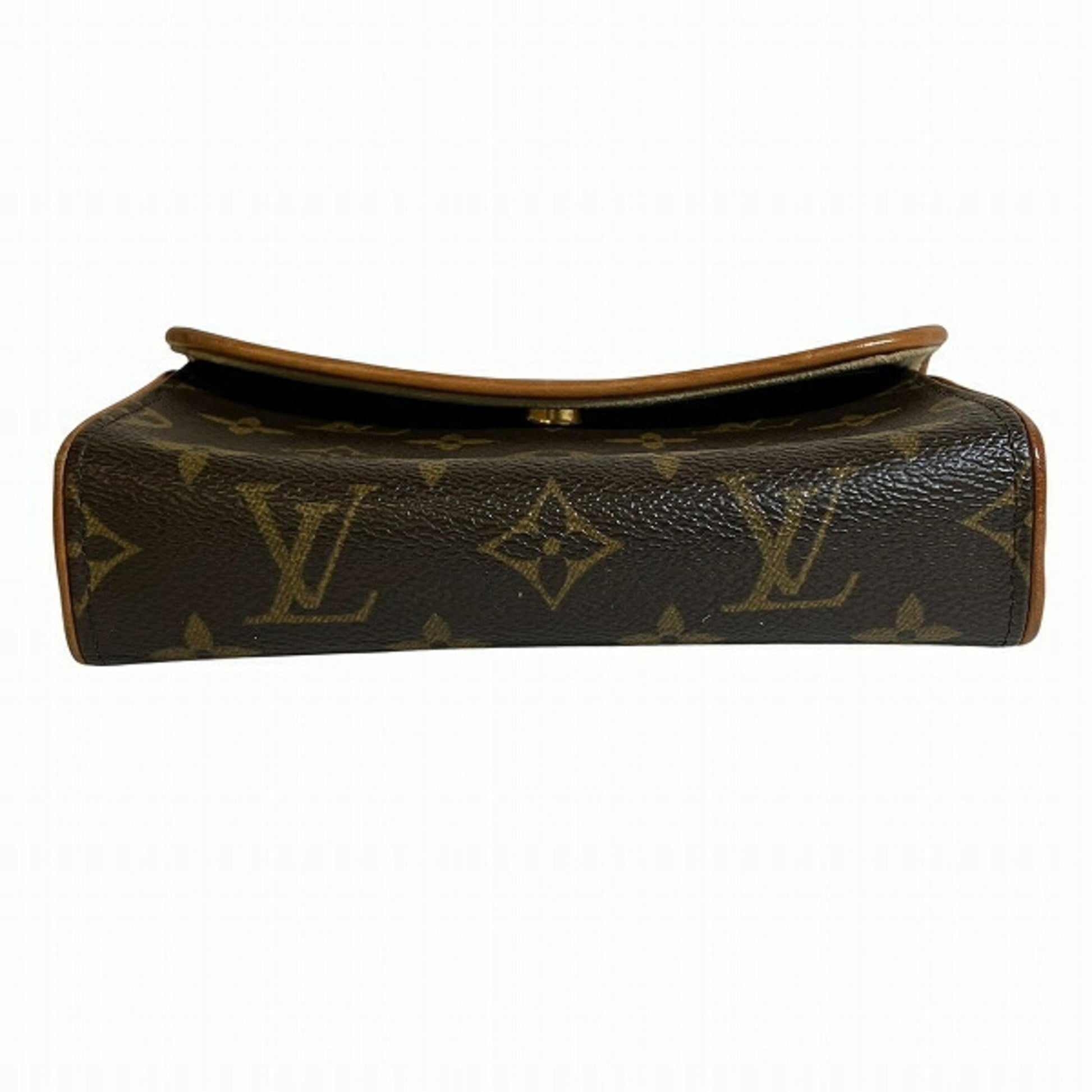 Louis Vuitton Florentine, Brown, Canvas, clutch