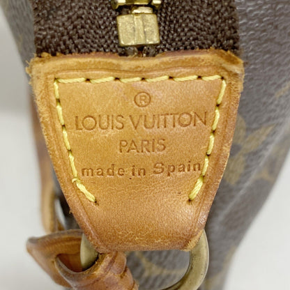 Louis Vuitton Pochette Accessoire, Brown, Canvas, clutch