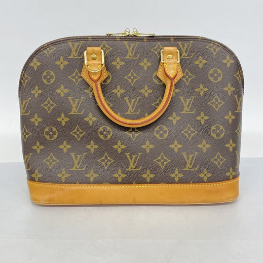Louis Vuitton Alma, Brown, Canvas, handbag