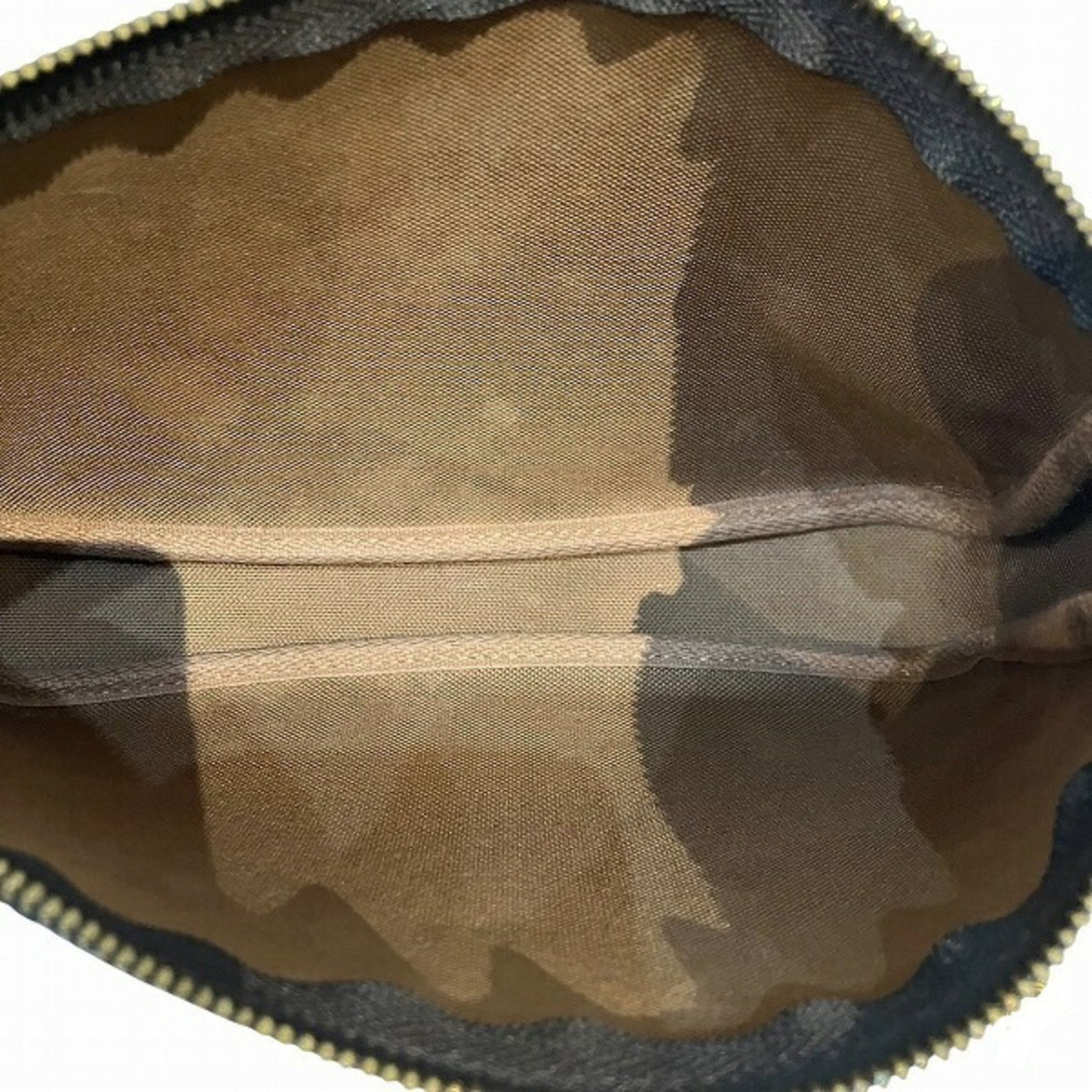 Louis Vuitton Pochette Accessoire, Brown, Canvas, clutch