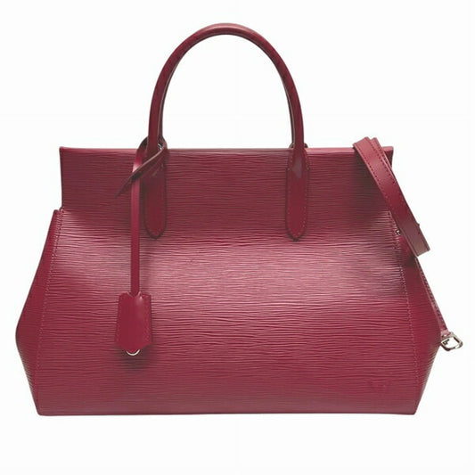 Louis Vuitton Marly, Burgundy, Leather, handbag