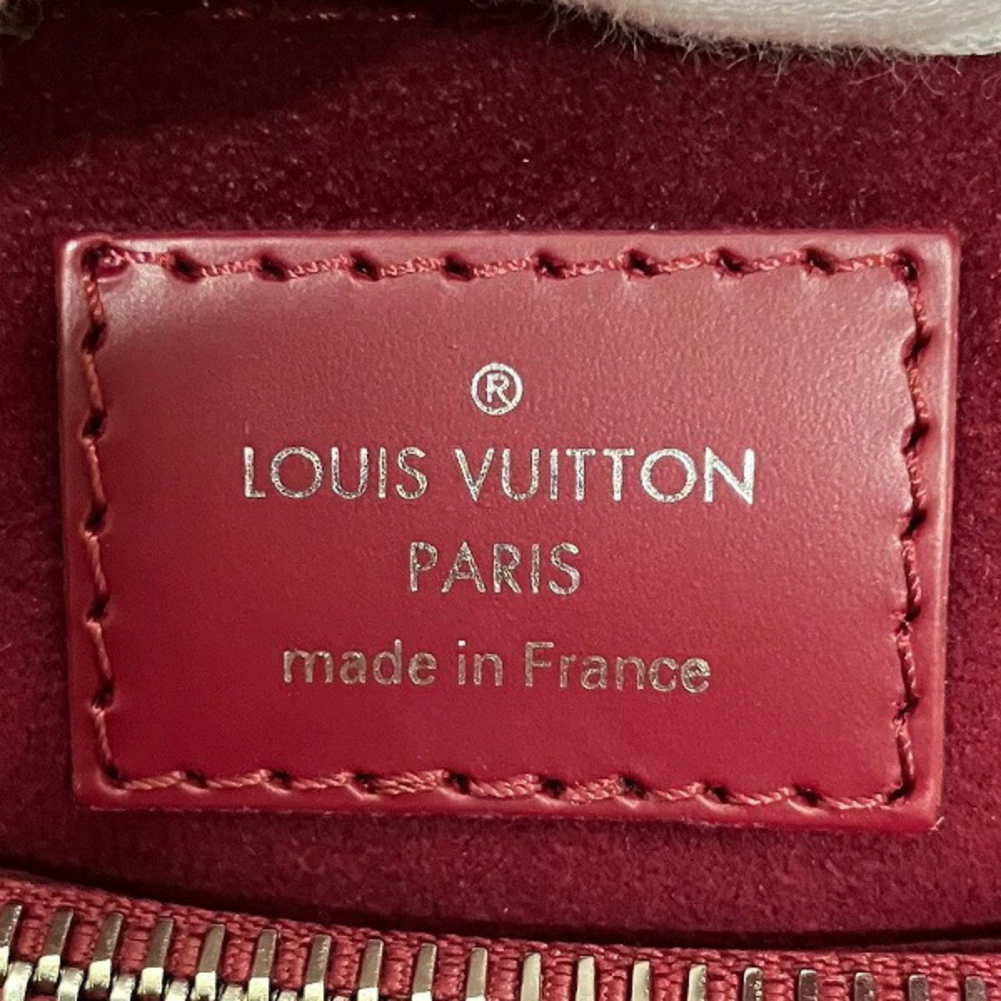Louis Vuitton Marly, Burgundy, Leather, handbag