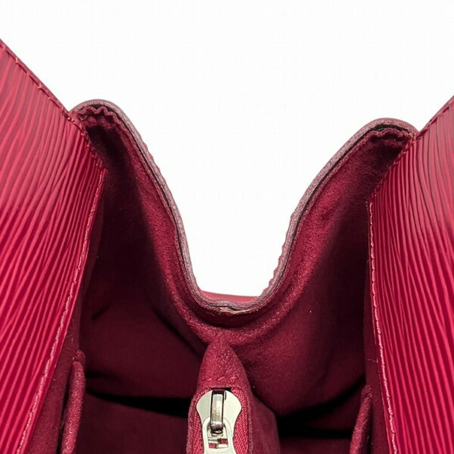 Louis Vuitton Marly, Burgundy, Leather, handbag