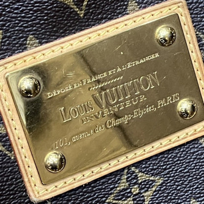 Louis Vuitton Galliera, Brown, Canvas, shoulder