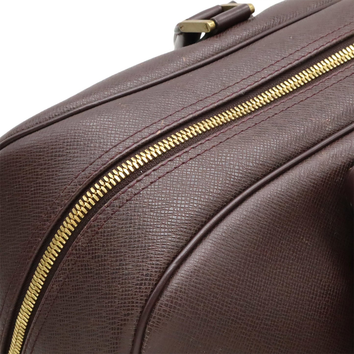 Louis Vuitton Kendall Handbag Taiga Leather, BROWN, LEATHER, Travel bag