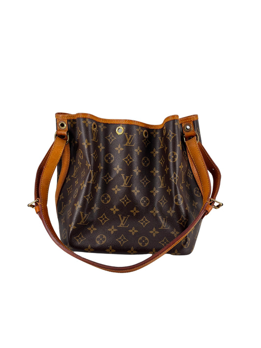 Louis Vuitton Noe, Brown, Canvas, shoulder