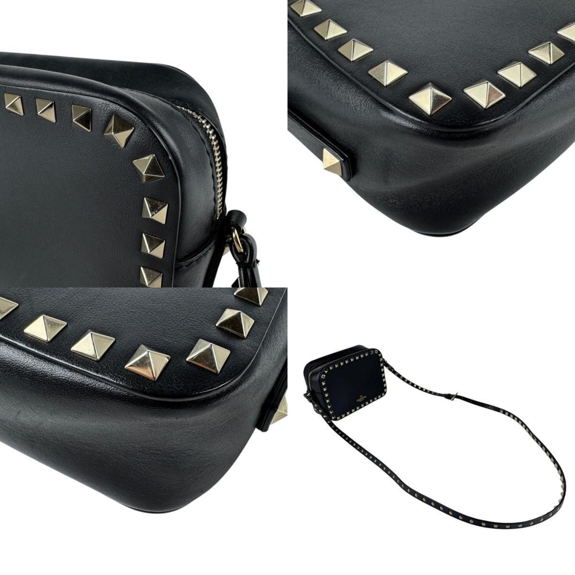 Valentino Garavani Rockstud, Black, Leather, shoulder