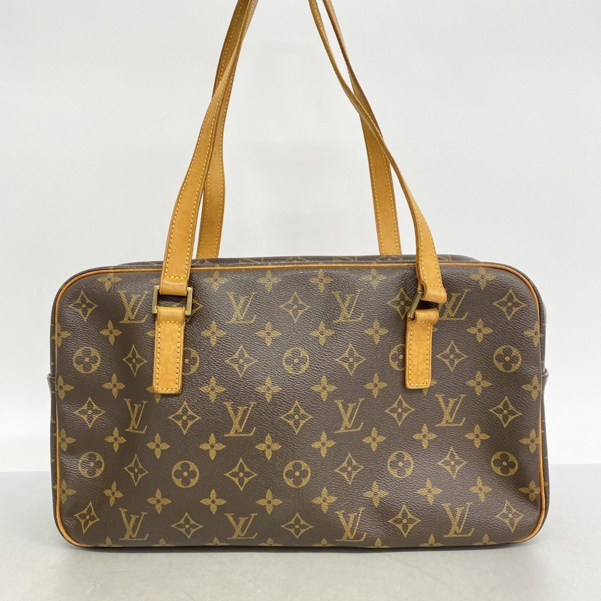 Louis Vuitton Cité, Brown, Canvas, shoulder