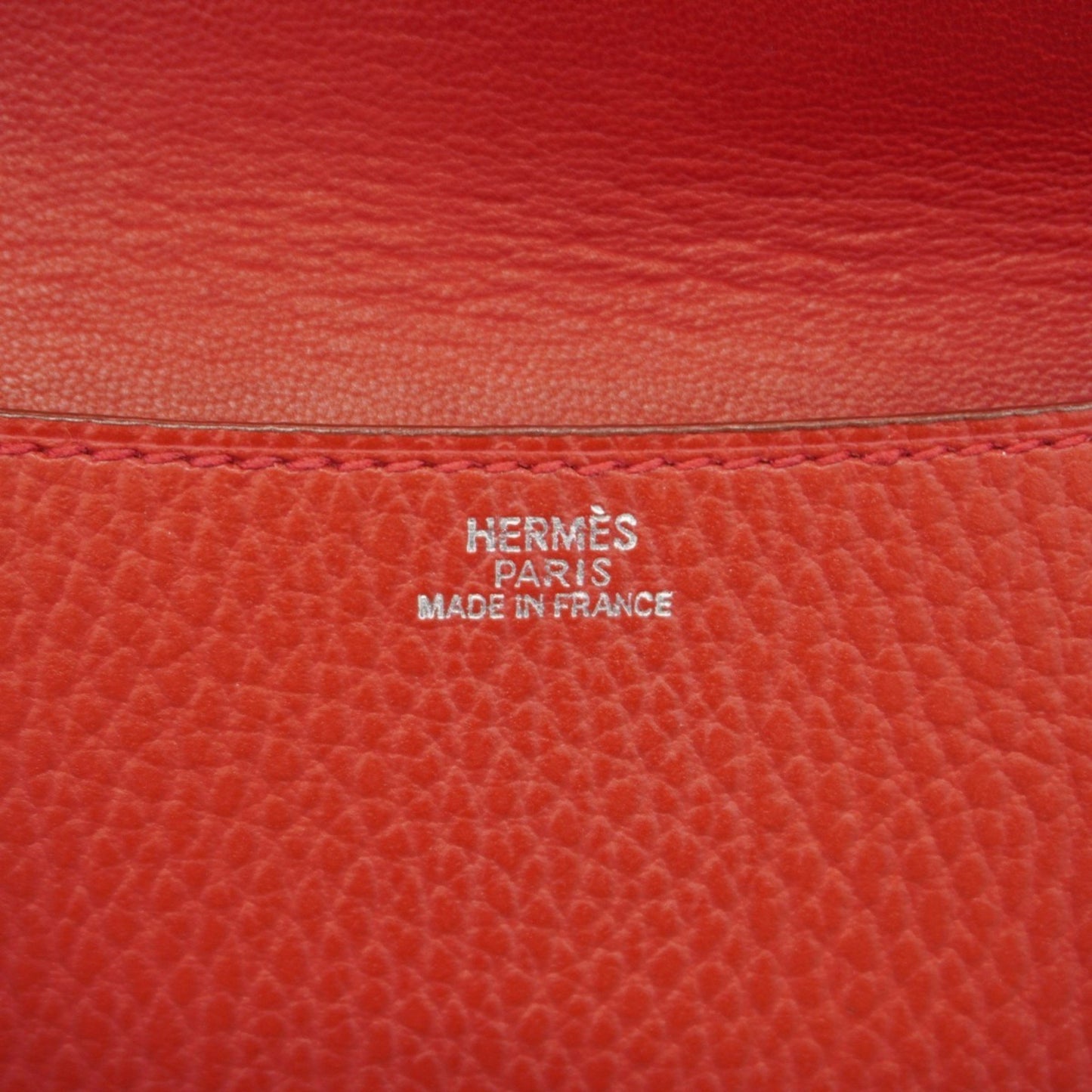 Hermès Amelie, Red, Leather, shoulder
