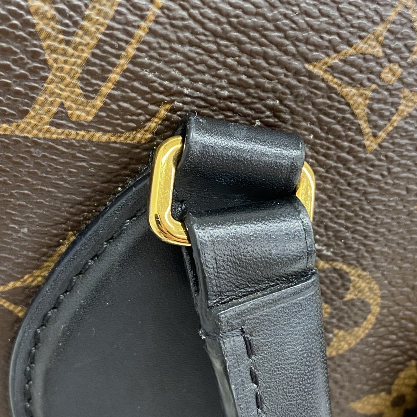 Louis Vuitton Flower, Black, Canvas, handbag