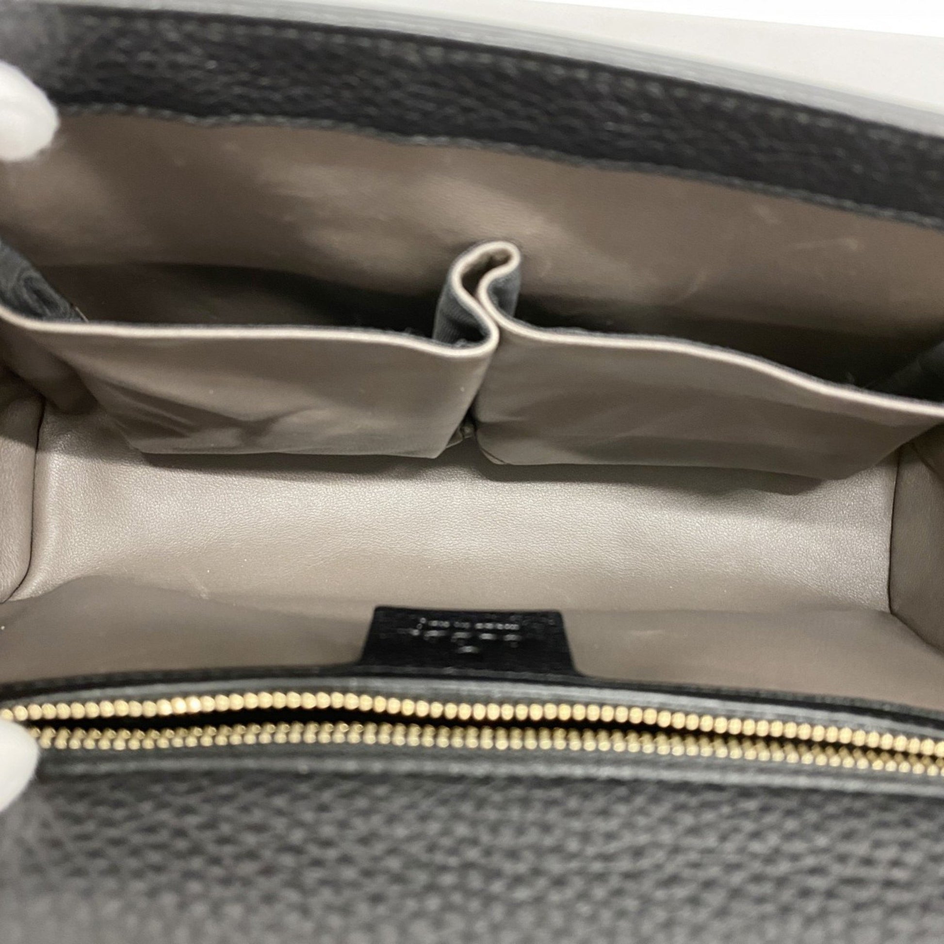 Gucci Bamboo, Black, Leather, shoulder