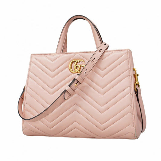 Gucci GG Marmont, Pink, Leather, handbag