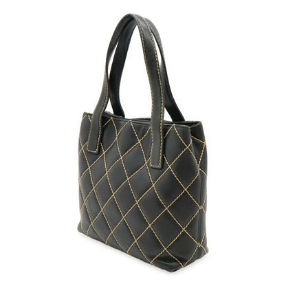 Chanel Wild stitch, Black, Leather, tote