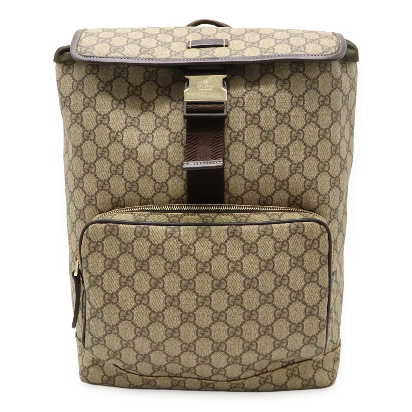 Gucci GG Supreme, Beige, Canvas, backpack