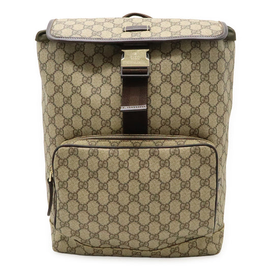 Gucci GG Supreme, Beige, Canvas, backpack