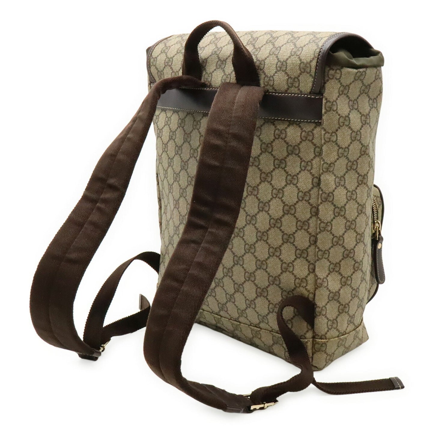 Gucci GG Supreme, Beige, Canvas, backpack